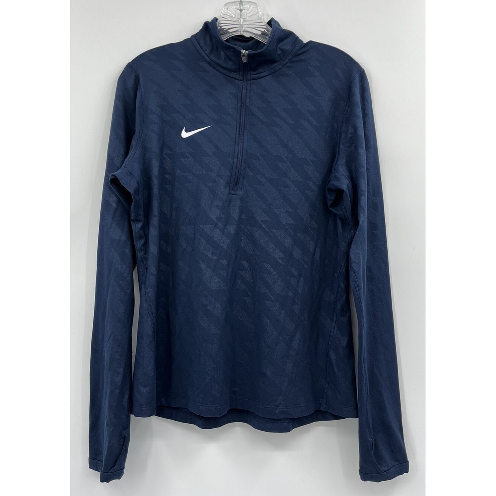 Nike Fitted 1/2 Zip Long Sleeve Tailgate Top Women's Size Medium